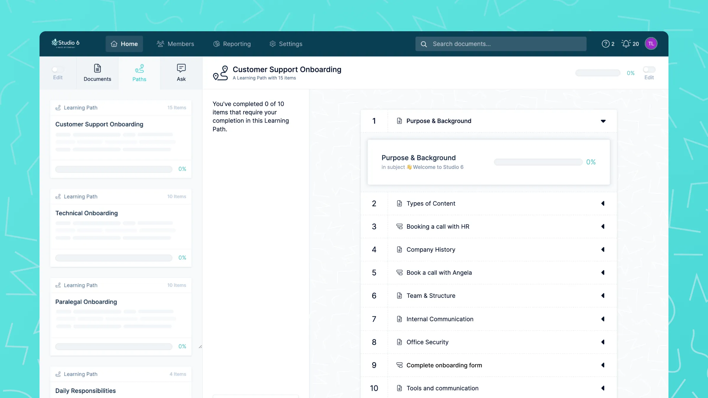 Learning Paths on Waybook